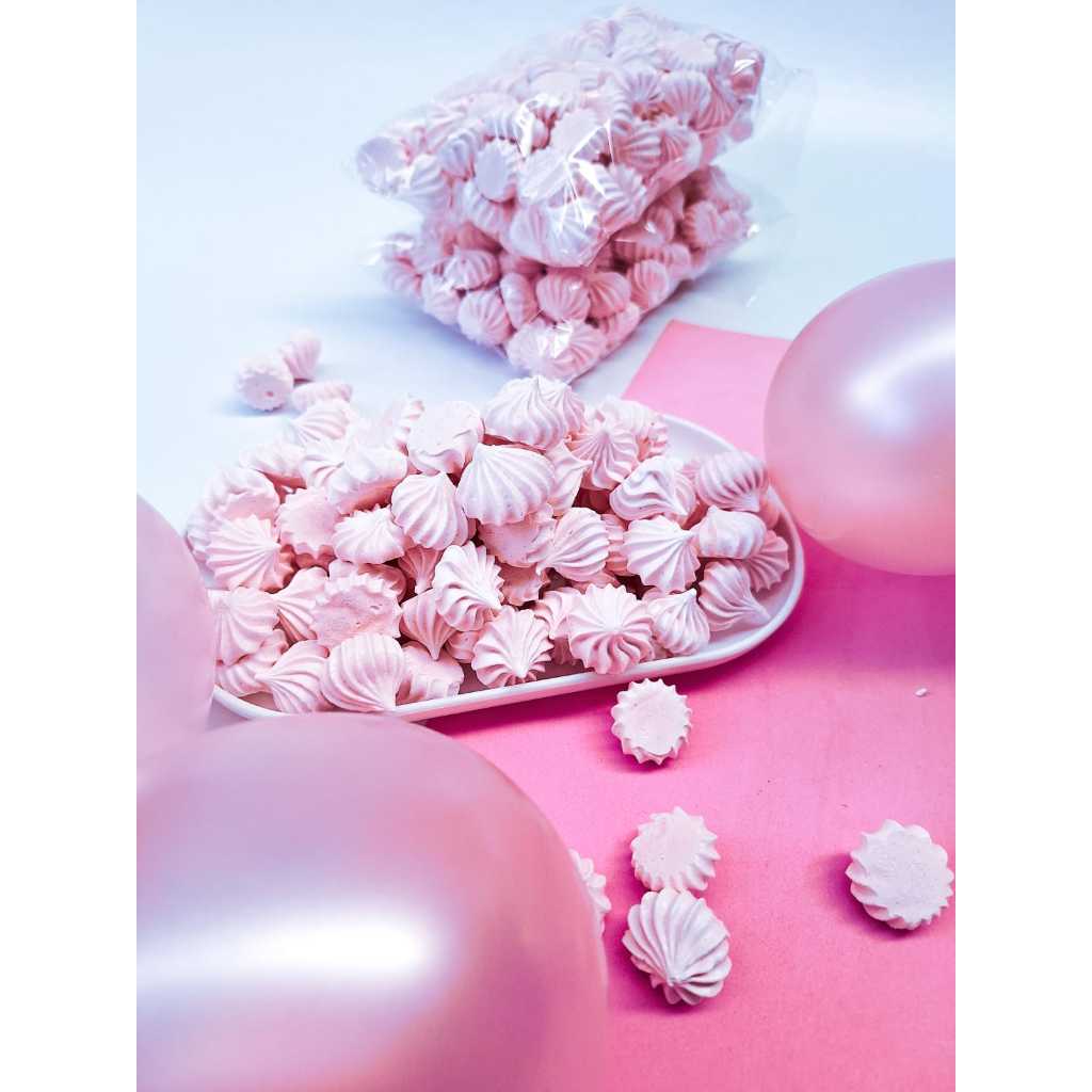 Mini Suspiro Rosa Sabor Chiclete para Montagem de Lembrancinhas ...