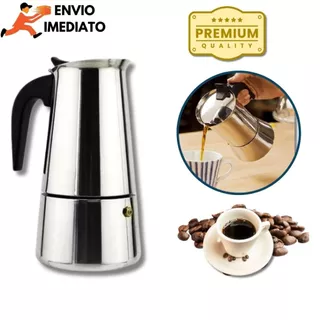Luxuosa Cafeteira Italiana em Aço Inoxidável para 12 Xícaras, Compatível com Fogão de Indução