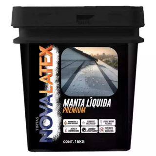 Manta Líquida Impermeável 16kg Rendimento Flexível Seca Rápido Emborrachada Cores Novalatex