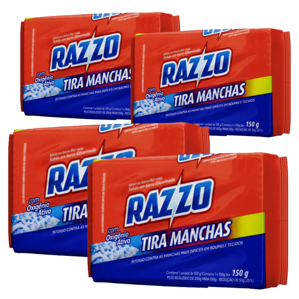 kit 04 Sabao em Barra Razzo