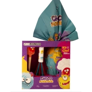 Ovo de Páscoa ao Leite Kit Chef Chocomonstros 170g Cacau Show