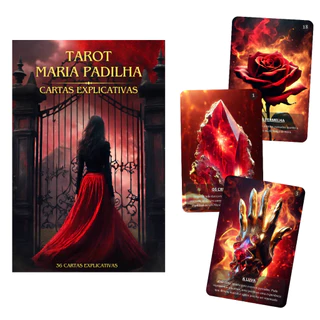 Baralho Tarô Deck Oráculo Maria Padilha Para Iniciantes Cartas Plastificadas em Oferta na Shopee