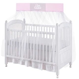 Mosquiteiro Para Berço com Bandô 4,50m x 1,50m Cobre Todo o Berço em Oferta na Shopee