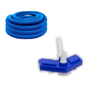Kit Para Limpeza De Piscina Aspirador + Mangueira 5 Metros em Oferta na Shopee