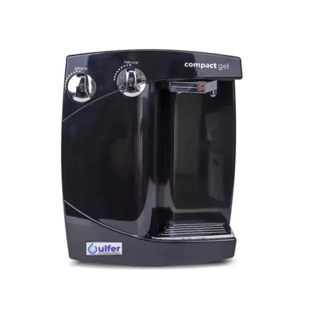 Purificador Filtro Água Alcalino pH Ulfer Compact Gel Preto Natural Saudável