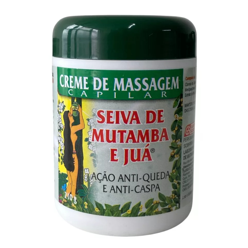 Creme para Massagem Capilar Seiva de Mutamba e Juá 210g | Shopee Brasil