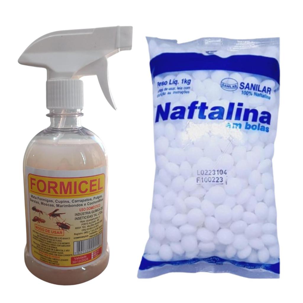 Naftalina Em Bolas Pura Pacote De 1kg + Veneno Formiga Barata E Mais ...