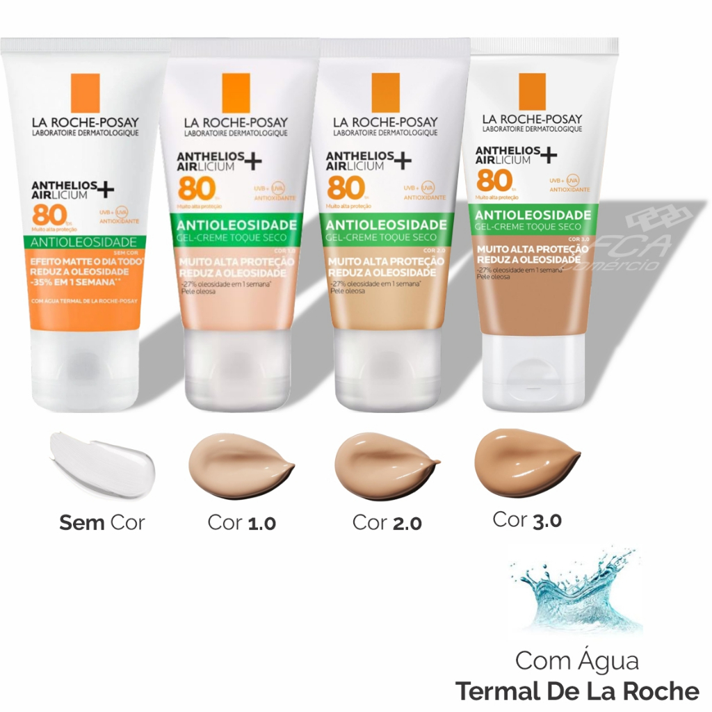 Protetor Solar Facial Anthelios Airlicium FPS80 - 40g - La Roche-Posay ...
