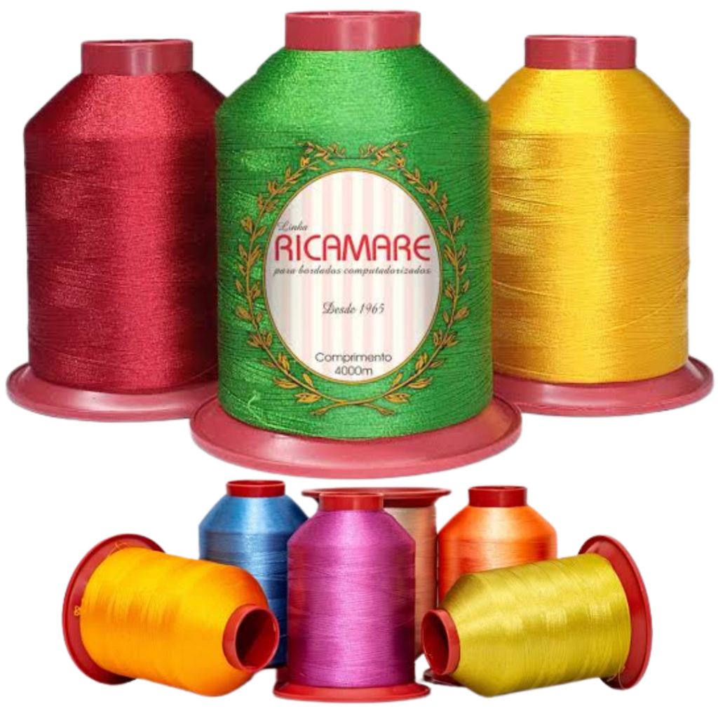 Linha Ricamare Para Bordar 4000mts 100% Poliéster CARTELA 02