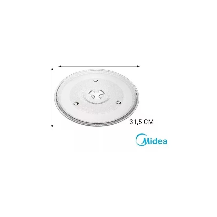 MTV YORAPS 皿 Prato Microondas Midea Compatível MTAE41 MTAE42 MTAS41 MTAS42