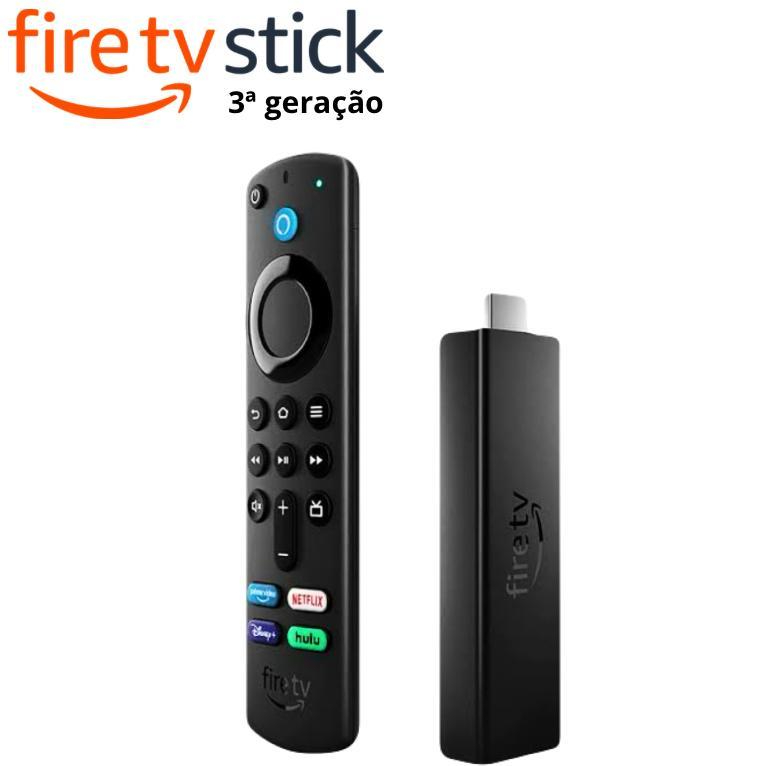Amazon Fire Tv Stick 3°geração com Alexa Full HD 1080p 8gb
