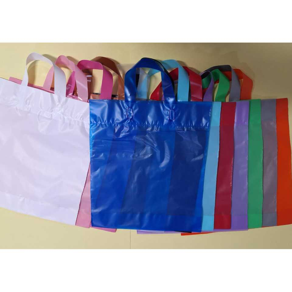 25 / 50 / 100 SACOLAS PLÁSTICA - 30X45 - ALÇA FITA / EMBALAGEM / LOJA