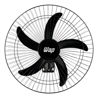 Ventilador de Parede WAP Rajada Pro 60 Turbo 5 pás Preto Bivolt