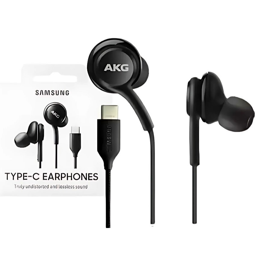 Fone de Ouvido com Fio Tipo-C Original AKG com 4 ear tips extras 3.5 mm