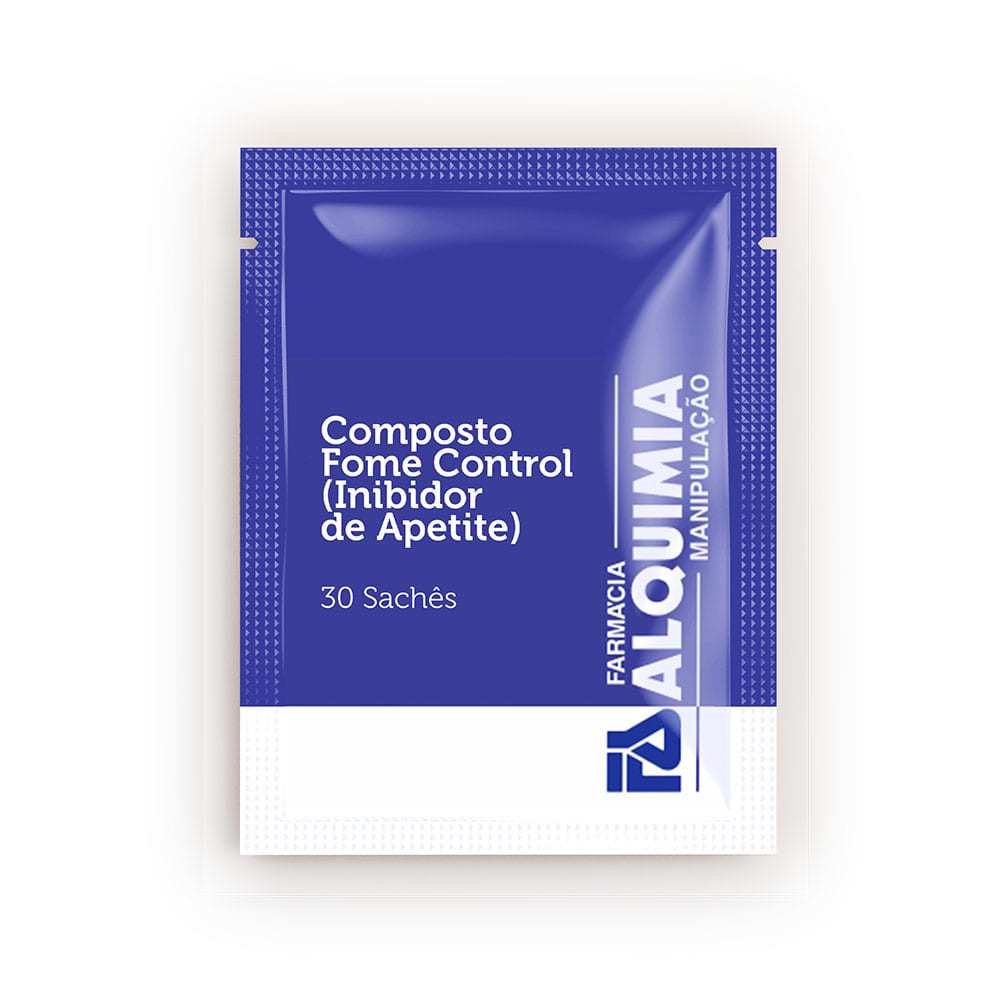 Composto Fome Control (Inibidor de Apetite) Sabor Sem sabor | 30 sachês