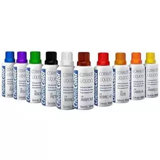 Corante Líquido Para Tinta Cores Chemicolor 50g