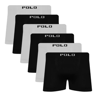 Kit 6 Cueca Box de Microfibra Polo Star Sortida