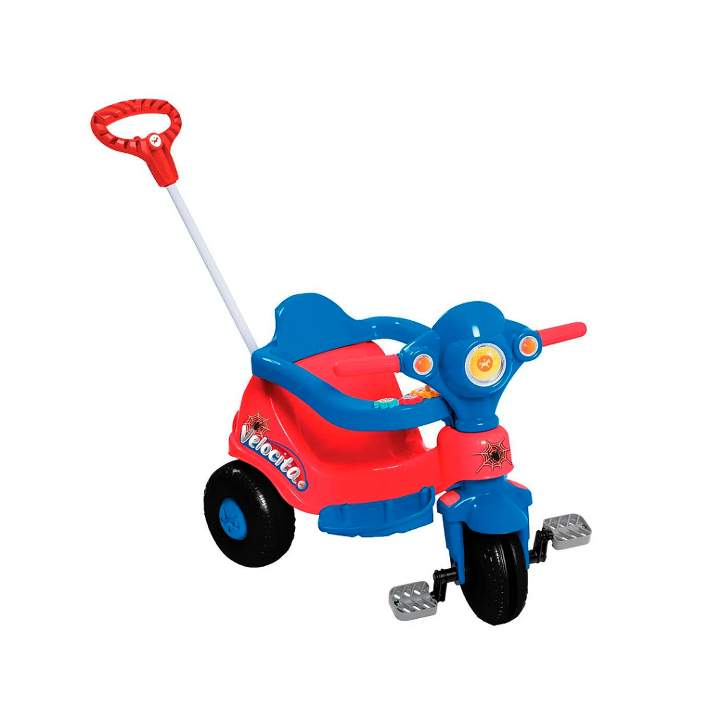 Pedal cinza com eixo Pedivela Velotrol Velocita Potó Ponei Fantasy