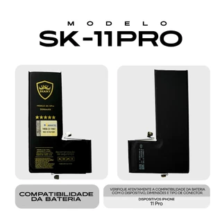 Bateria Premium Oficial Skaiky Compativel Com IPhone 11 PRO Homologada Anatel