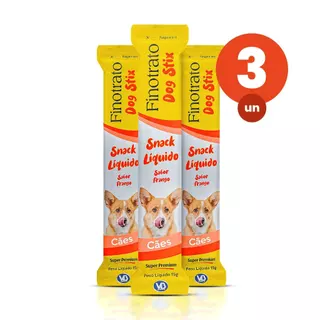 Kit 3 Dog Stix Petisco para Cães Super Premium Sabor Frango 15g Finotrato em Oferta na Shopee