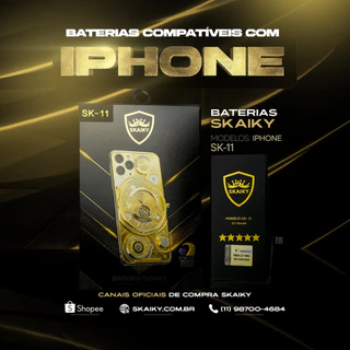 Bateria Premium Oficial Skaiky Compativel Com IPhone 11 Homologada Anatel