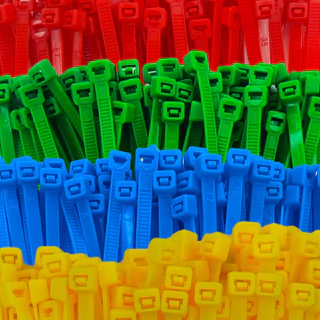 100 Cinta Plástica Abraçadeira Nylon 20cm X 4,8mm Colorida