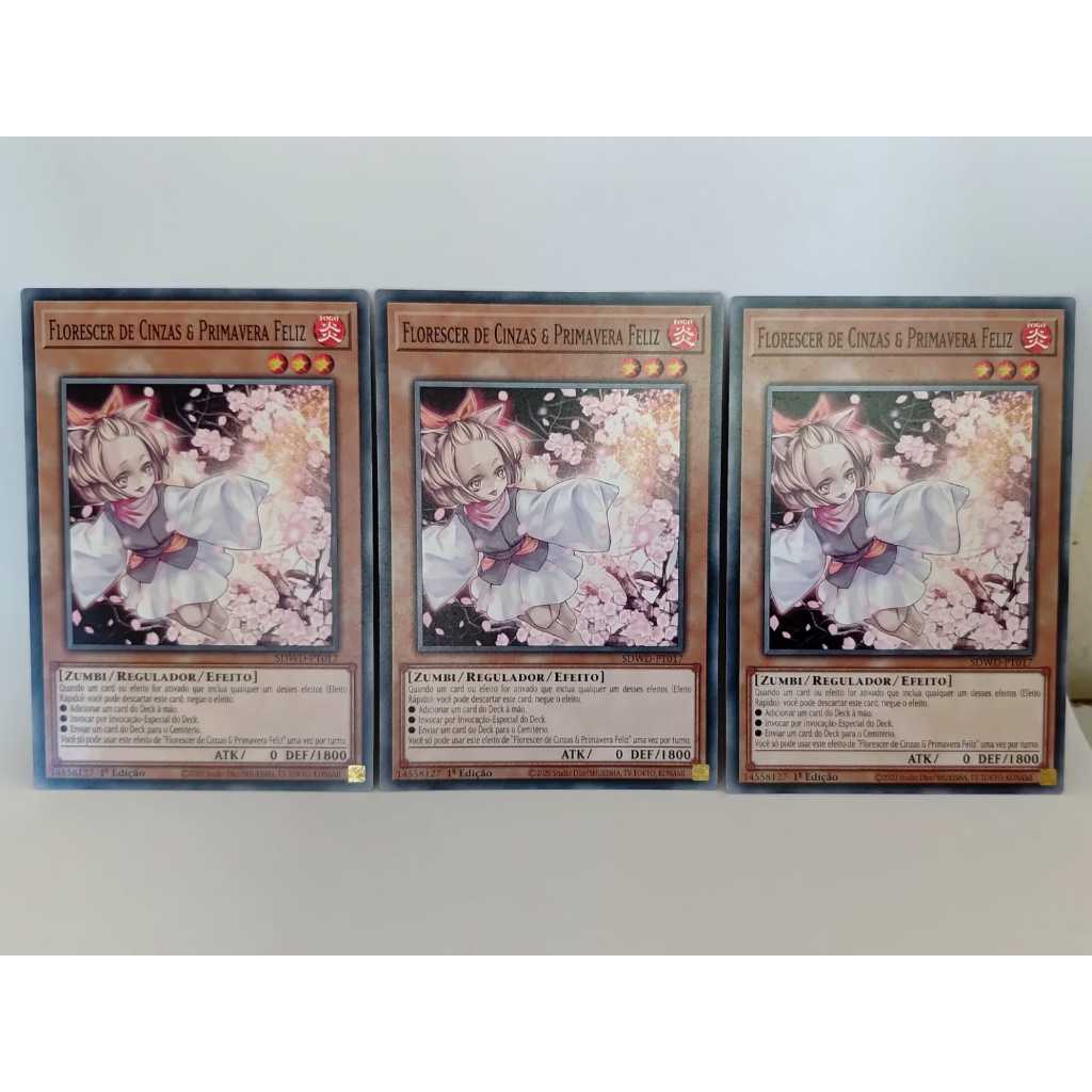 Yugioh! Trio Ash Blossom & Joyous Spring (SDWD-PT) | Shopee Brasil