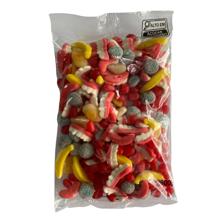 Bala Gelatina Mix Pacote 700g Sabores Sortidos | Shopee Brasil
