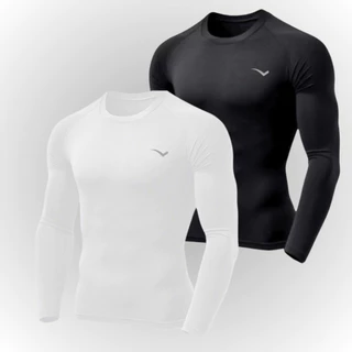 Camisa Térmica segunda pele Masculina Com Proteção Uv