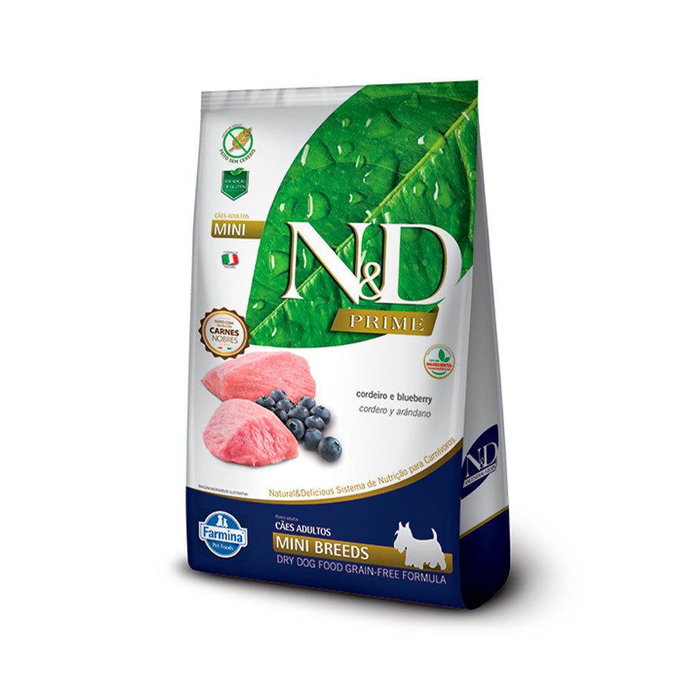 Ração ND Prime Cordeiro e Blueberry Caes Adultos 2,5kg | Shopee Brasil