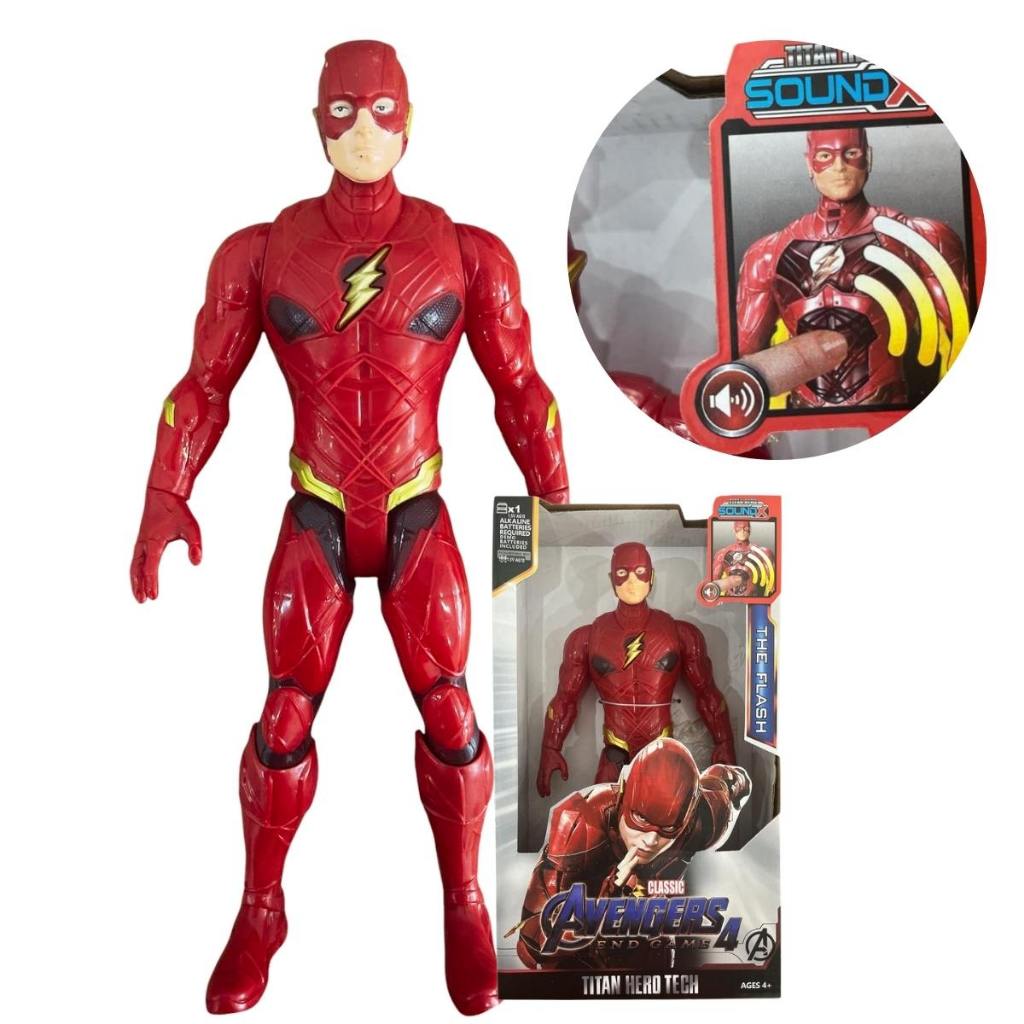 Boneco Flash 30cm Articulado Musical com Som e Luz LED - Heróis ...