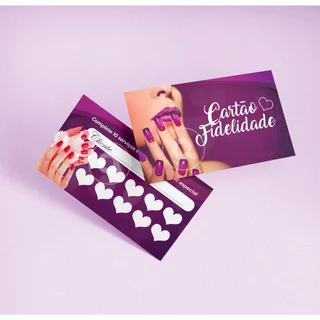 Cartão Fidelidade - Manicure / Salão - Arte Pronta