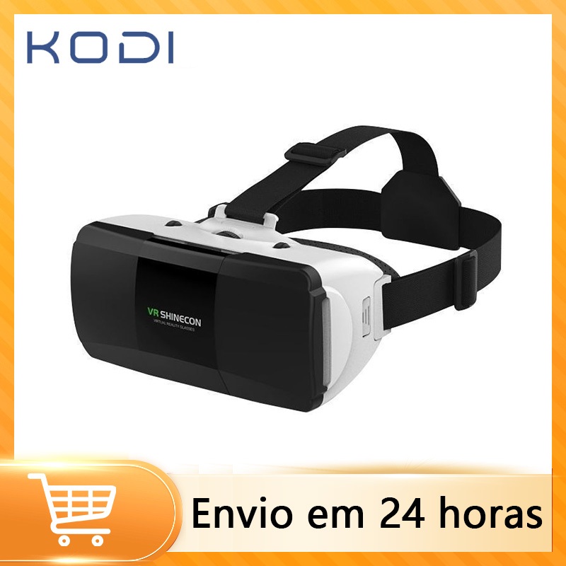 Óculos Vr Box 2.0 Realidade Virtual + Controle Cardboard 3d Bluetooth -D5