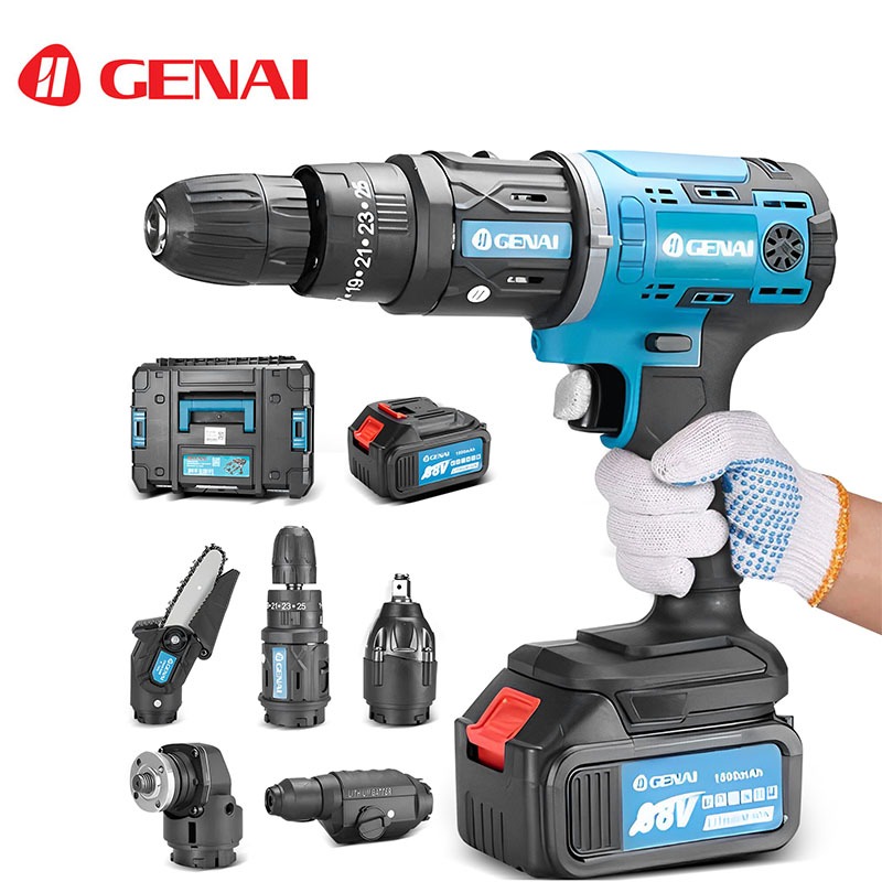 GENAI】68V Ligenai 5 Em 1 Furadeira Parafusadeira Motoserra