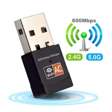 Adaptador Wifi Dual Band 2.4 / 5ghz 600mbps Wireless 5g - Usb