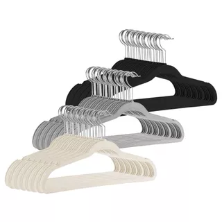 Kit Cabides Veludo Para Roupas Adulto 50 Unidades Fino Resistente em Oferta na Shopee