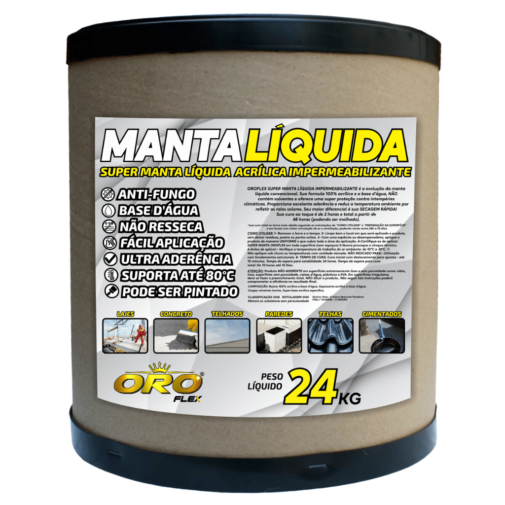 Super manta liquida alto rendimento, secagem rápida, adere em paredes e ...