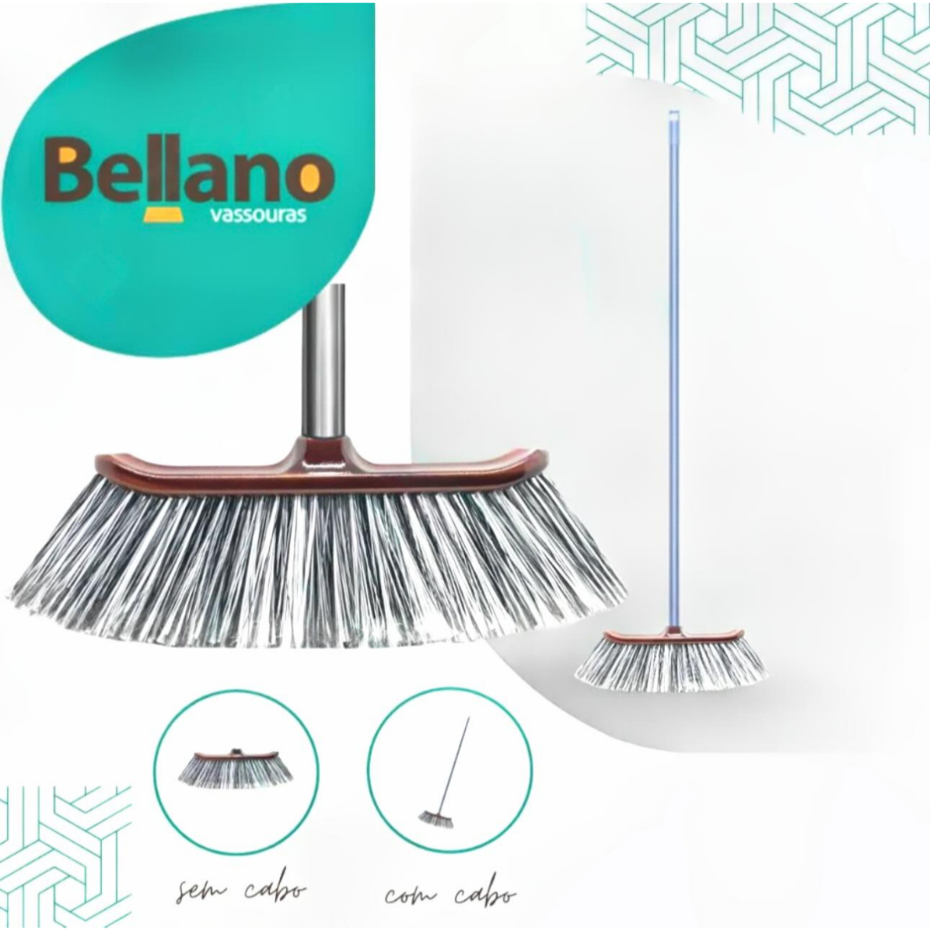 Vassoura Italiana - Para porcelanato e cerâmicas Cerdas Macia | Shopee ...