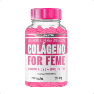 Colágeno Hidrolisado C/ Betacaroteno + Vitamina C 120 cáps. em Oferta na Shopee