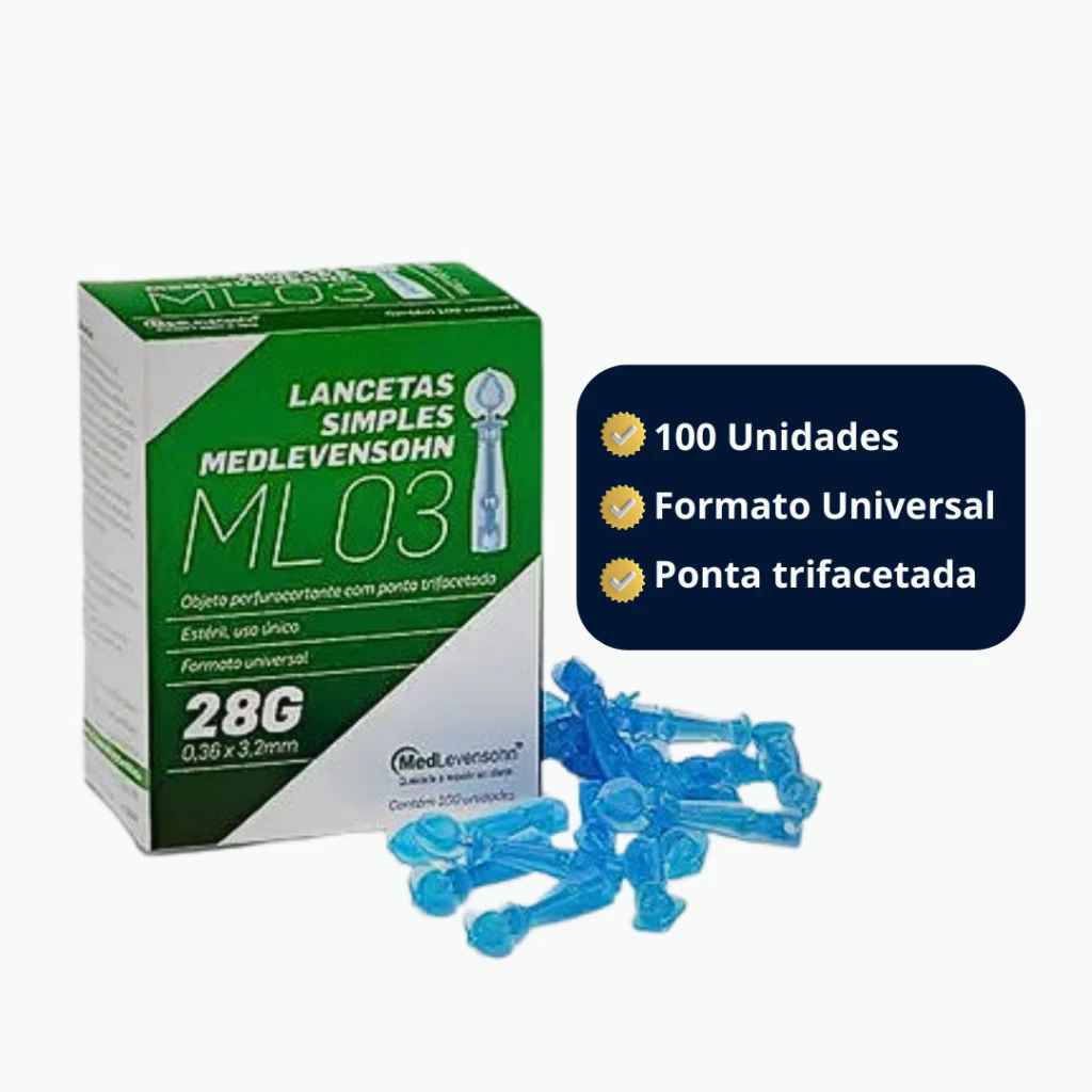 【ゆ】10セット Lancetas Universal caixa c/100 unidades para teste de glicemia