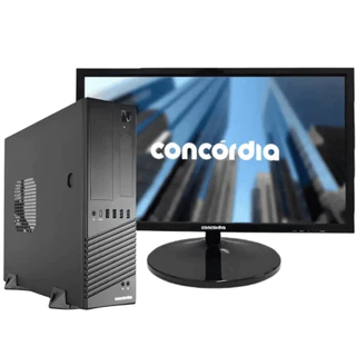 Computador SFF Concórdia Completo Com Monitor Processador Core i5 9400 8GB DDR4 SSD 240GB FreeDos em Oferta na Shopee