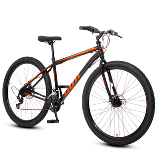 Bicicleta aro 29 Aço Carbono Preto e Laranja Gott Cronos Freio A Disco 21V em Oferta na Shopee