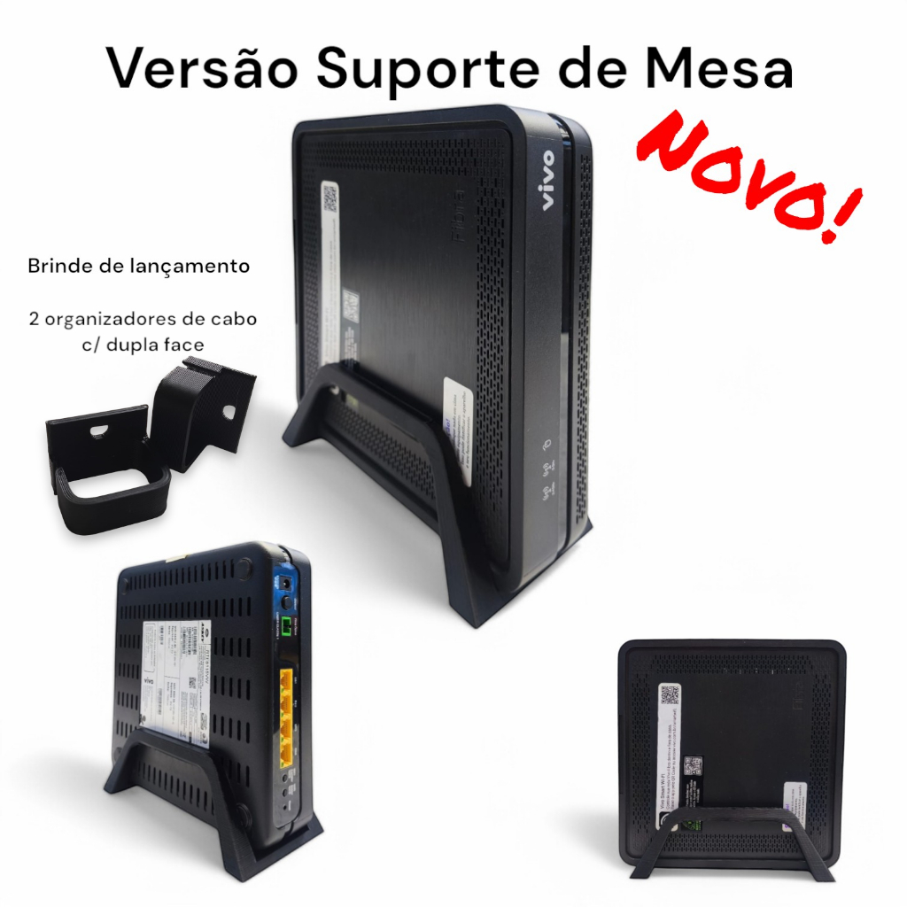 Suporte de Mesa Modem Vivo Fibra / Roteador Vivo Fibra | Shopee Brasil