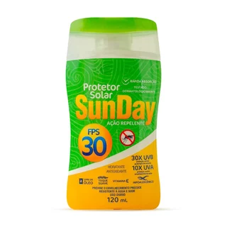 Protetor Solar FPS 30 1/3 UVA com Repelente 120ml Nutriex em Oferta na Shopee