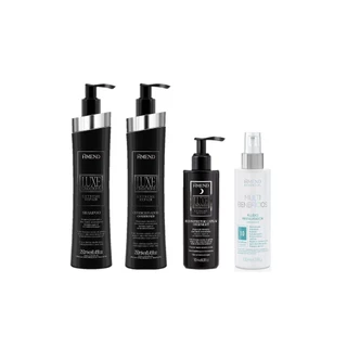 Amend KIT Luxe Reconstrutor Extreme Repair Sh + Cond + Overnight + Fluído Multi-Benefícios 180ml em Oferta na Shopee
