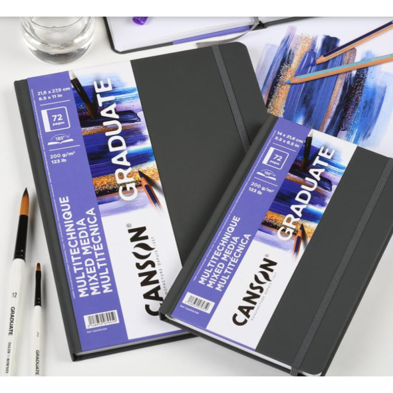 Caderno Graduate Sketchbook Multitécnica A5 36 Folhas Canson