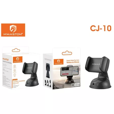 H'maston cj-10 suporte celular veicular carro trava ventosa painel vidro
