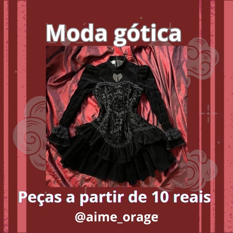 Moda gótica usados, seminovos e novos brechó