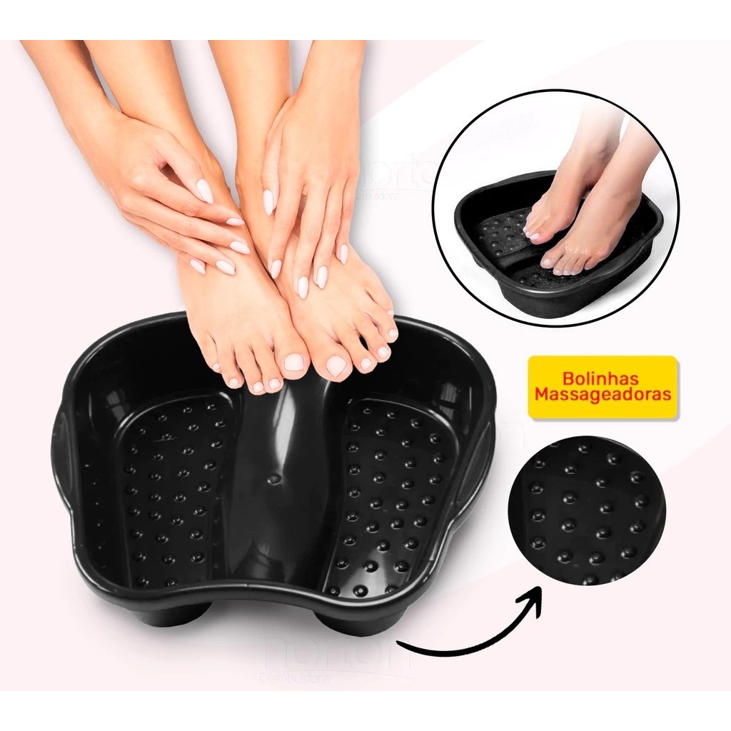 Bacia Para Pés Pedicure Escalda Pés Spa Relaxamento - Amolecimento das ...