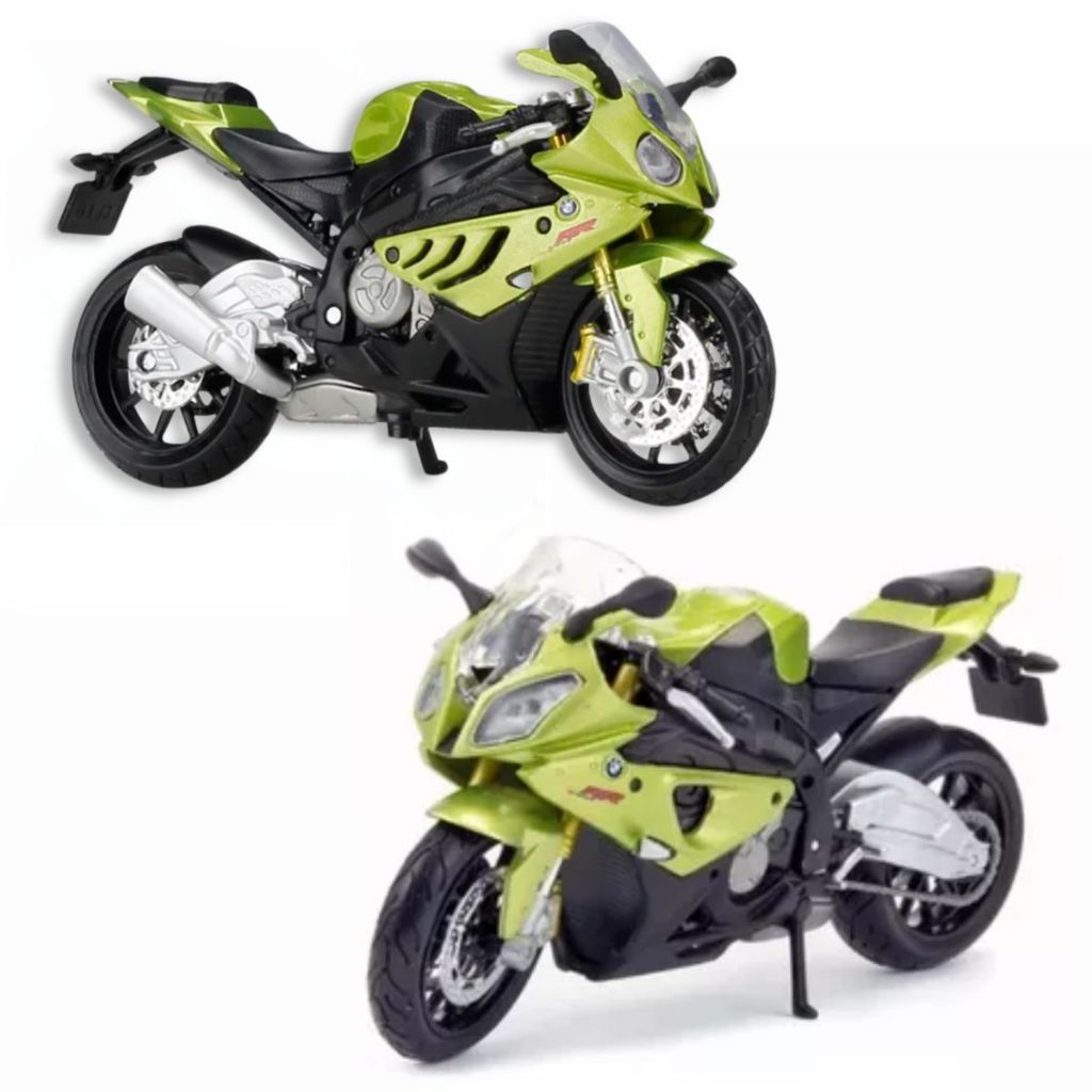 Modèle Réduit Moto BMW S1000 RR 1/12 En Alliage - Jouet Collection, Déco Bureau - Cadeau Pour Passionnés - 9